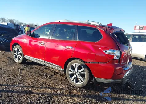 2019 Nissan Pathfinder Platinum из США, поврежденный, VIN 5N1DR2MN1KC638022